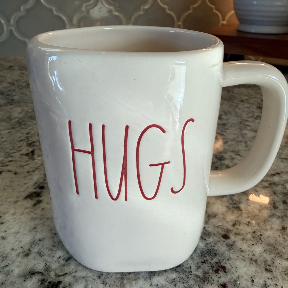 Rae Dunn Cream Hugs Mug